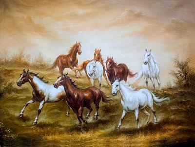 unknow artist Horses 011 oil painting picture